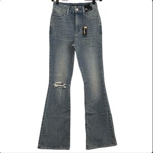 NWT EXPRESS HIGH RISE FLARE FLEXX HYPER STRETCH JEANS SIZE SMALL 0-4
